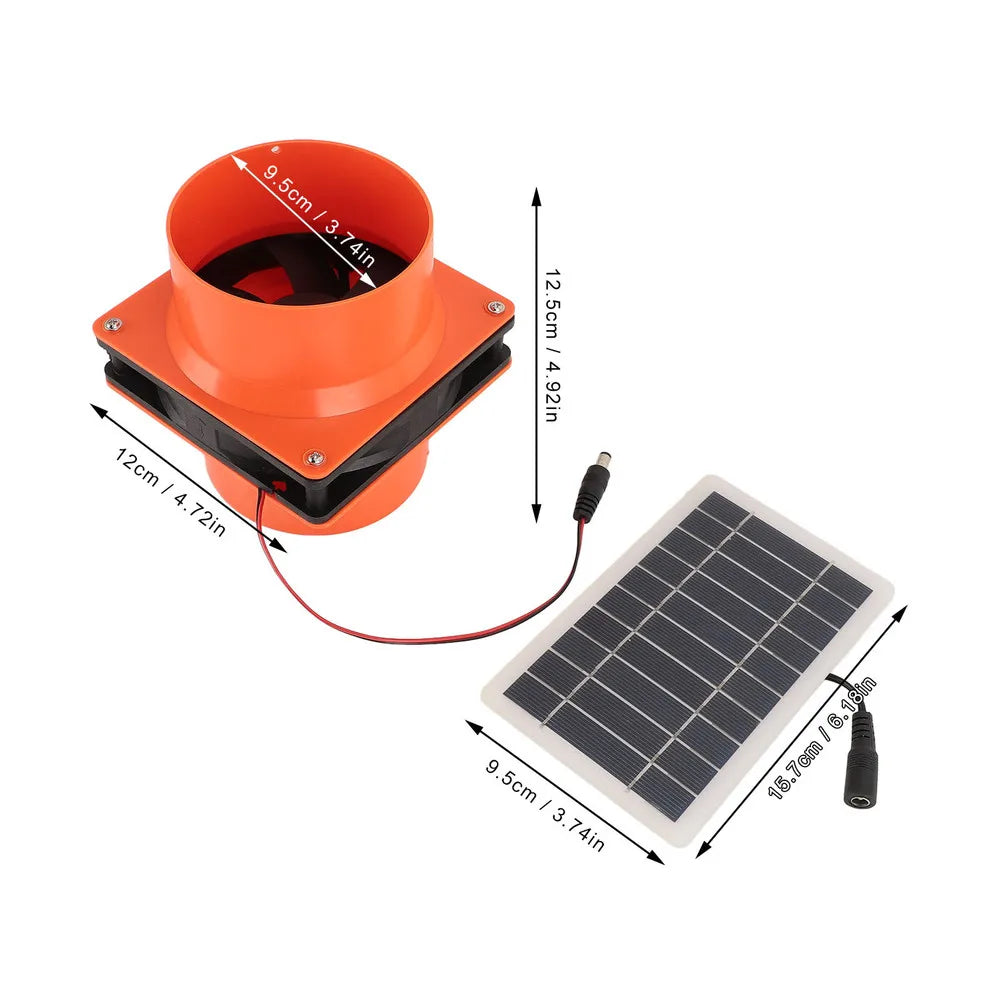 12V Solar Ventilation Fan 12V Ventilation Fan Generator Efficient Airflow Quick Installation Robust ABS Material