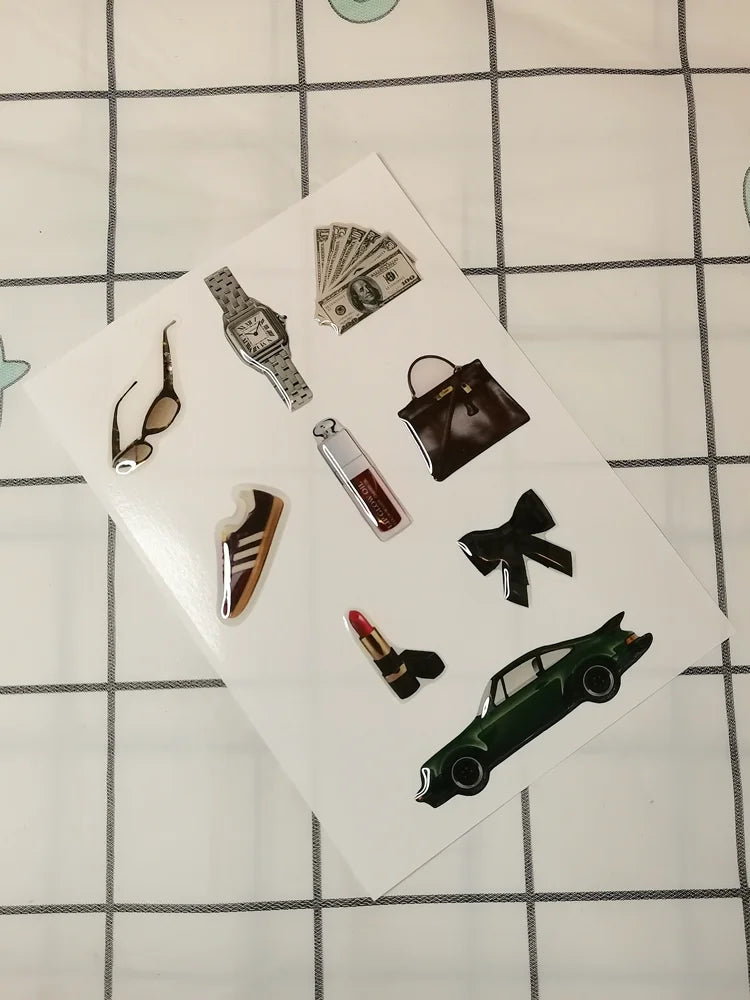 Fashion Decorative Stickers for Phone Case DIY Silicone Decal 3D Resin Decoration