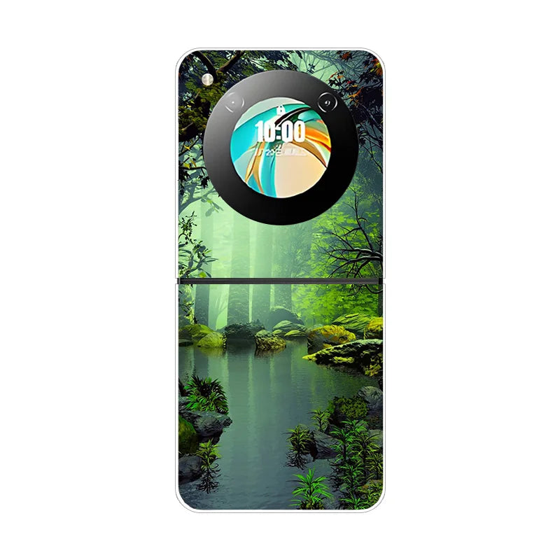 For ZTE Nubia Flip Flip2 Case Luxury Fashion Cover Transparent PC Hard Phone Case For ZTE Libero Flip Shockproof Bumper Shell